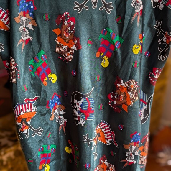 Vintage 1997 Looney Tunes Satin Night Gown - Picture 2 of 6